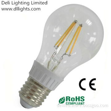 High Lumen 6W E27 Filament LED Bulb